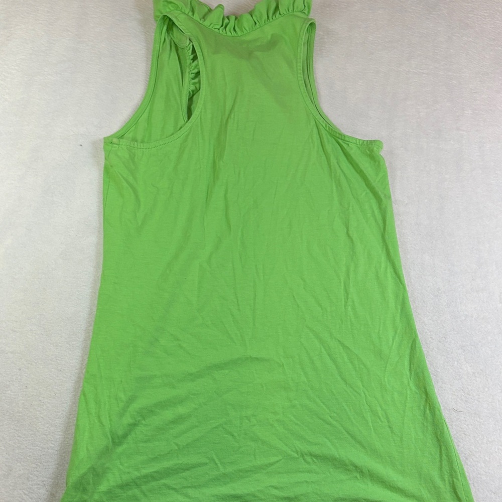 Lilly Pulitzer Bright Lime Ruffle Tank - Picture 5 of 5